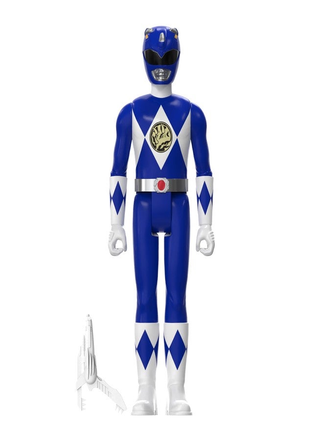 Super7 Mighty Morphin Power Rangers Reaction SDCC 2023 - Blue Ranger [Triangle Box] [SDCC 2023] Classic Collectibles and Retro Toys - Image 2