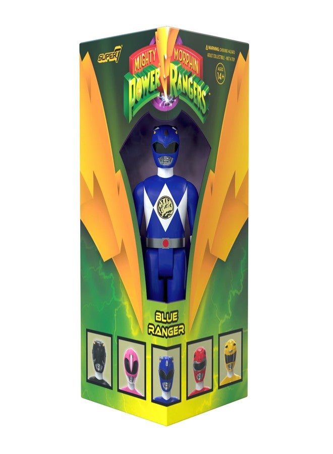Super7 Mighty Morphin Power Rangers Reaction SDCC 2023 - Blue Ranger [Triangle Box] [SDCC 2023] Classic Collectibles and Retro Toys - Image 1