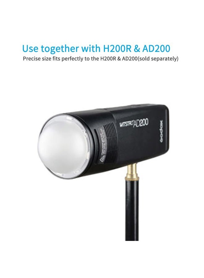 Godox AK-R11 Diffuser Dome for Godox V1 V1pro V100 Round Head Flash for Godox AD100Pro / H200R - Image 5