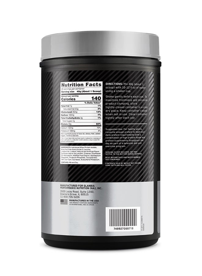 Optimum Nutrition Platinum Hydrowhey Velocity Vanilla 1.76 Lb - Image 2