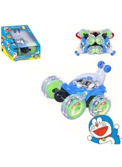 Swift Remote Control Car, RC Cars, 2.4GHz Electric RC Stunt Car with Light, Drift Stunt Car, 360 Rotating Vehicles with LED, RC Crawler Car Toy for 3 4 5 6 7 8 12 Year Old Kids, Doraemon Style 