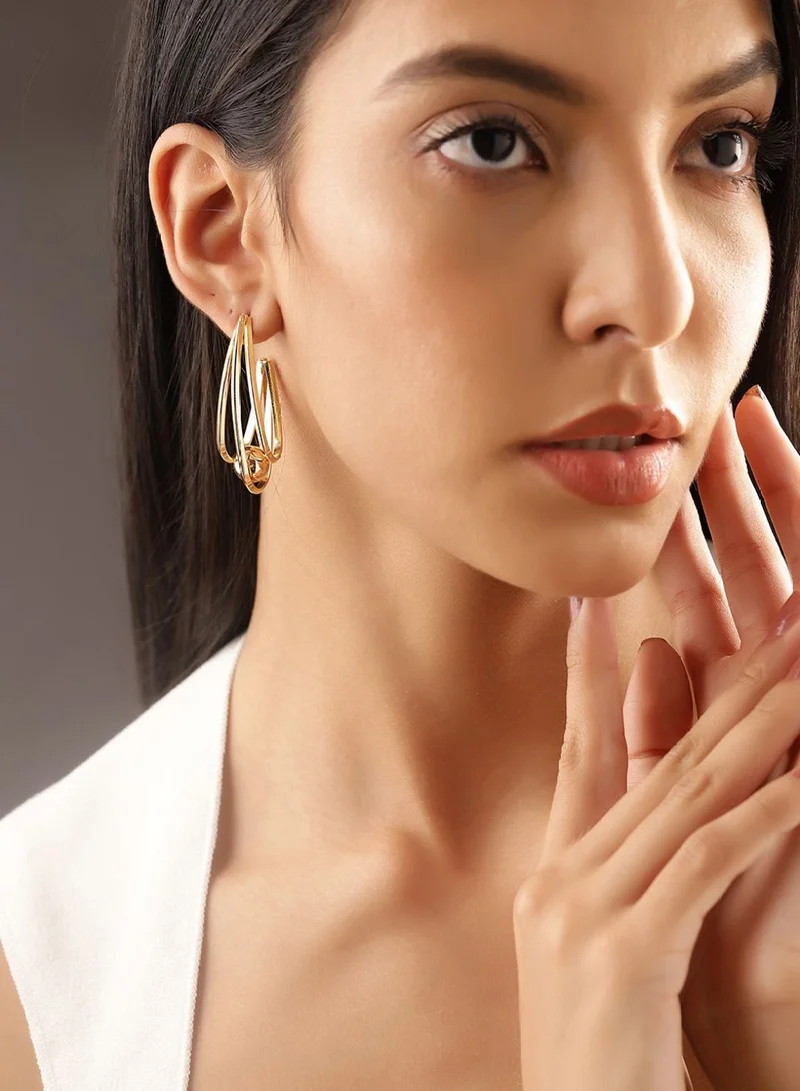 Priyaasi Contemporary Hoop Earrings