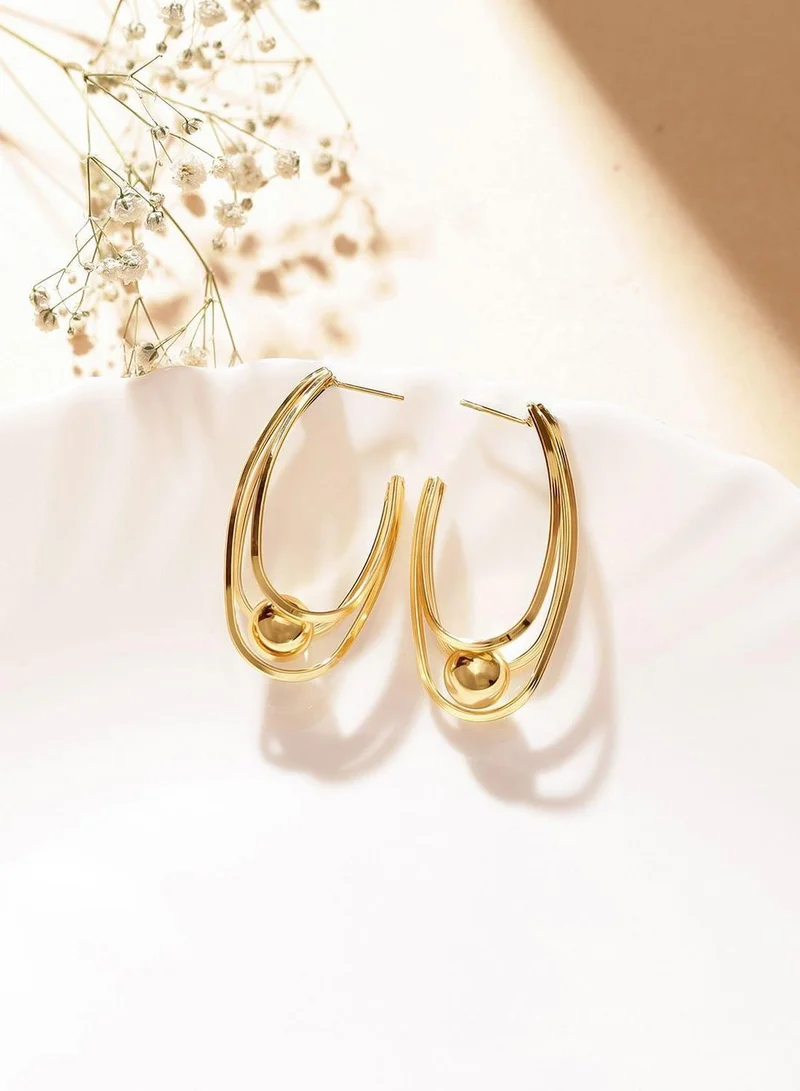 Priyaasi Contemporary Hoop Earrings