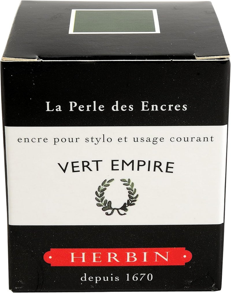 Jacques Herbin J.Herbin Fountain Pen Ink - Vert Empire (30 ml) - Premium Quality Ink for Everyday Use - Image 2