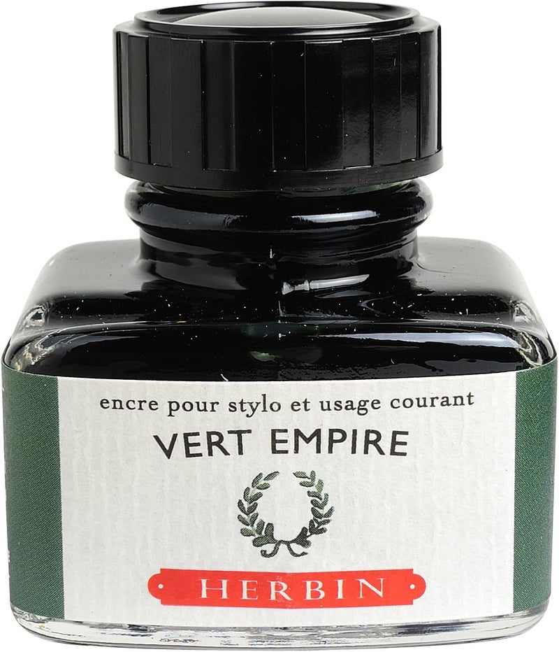 Jacques Herbin J.Herbin Fountain Pen Ink - Vert Empire (30 ml) - Premium Quality Ink for Everyday Use - Image 1