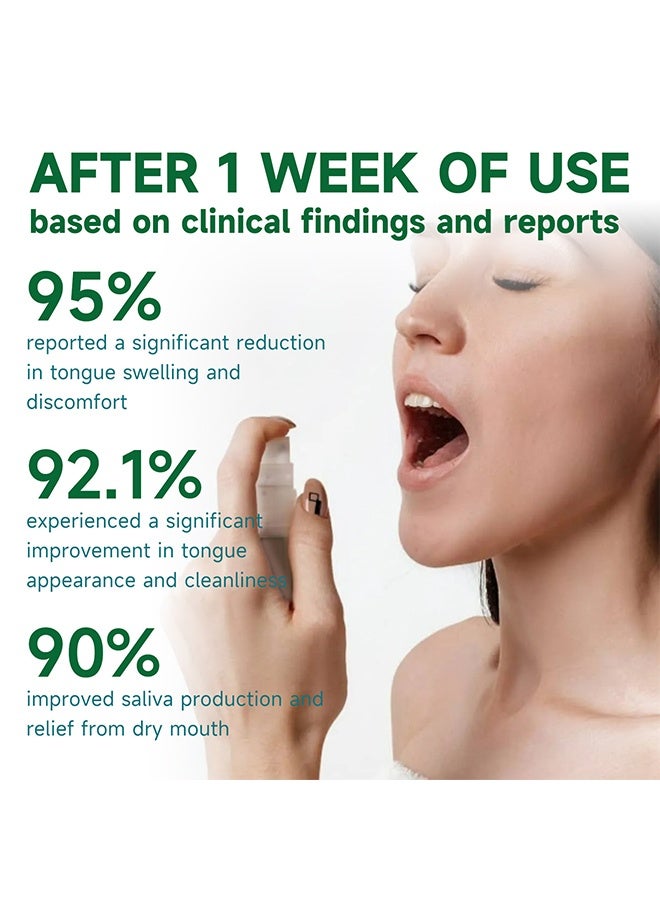 إيلهو بخاخ إصلاح اللسان، بخاخ إصلاح الفم يصلح طبقة اللسان البيضاء، بخاخ للعناية باللسان، بخاخ فم محمول، بخاخ غسول الفم، ينعش النفس، يقضي على رائحة الفم الكريهة 30 مل - Image 4
