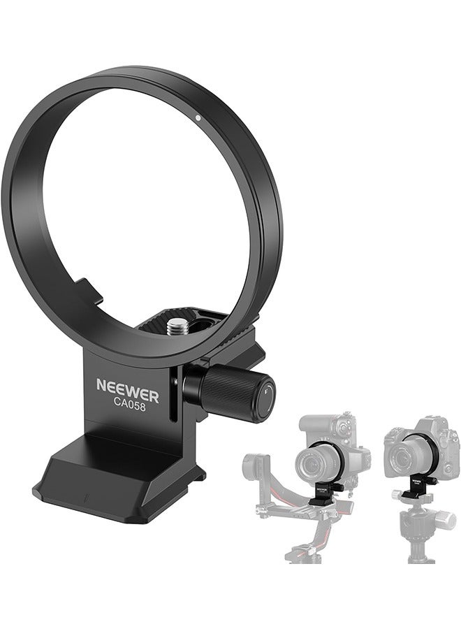Neewer Neewer Rotatable Collar Mount Plate for Nikon Z8 Z7 II Z6 II Z5 FTZ II Adapter, Fast Horizontal to Vertical Camera Tripod Lens Mount Ring Compatible with DJI RS 3/2 & Arca Quick Release System, CA058  - Image 1