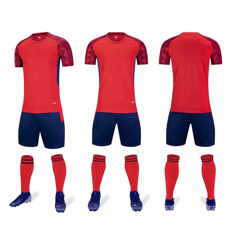 Football Uniform Suit Men'S Game Training Team Uniform Printed Ball Uniform Children'S Adult Sports Suit Jersey Football Men - Image 1