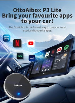 Ottocast P3 Lite Ai Box for Mercedes A B CLA CLS GLA GLE Class E Class Cabriolet 2016 To 2024 Car Wireless CarPlay Android Auto Adapter  - Image 3