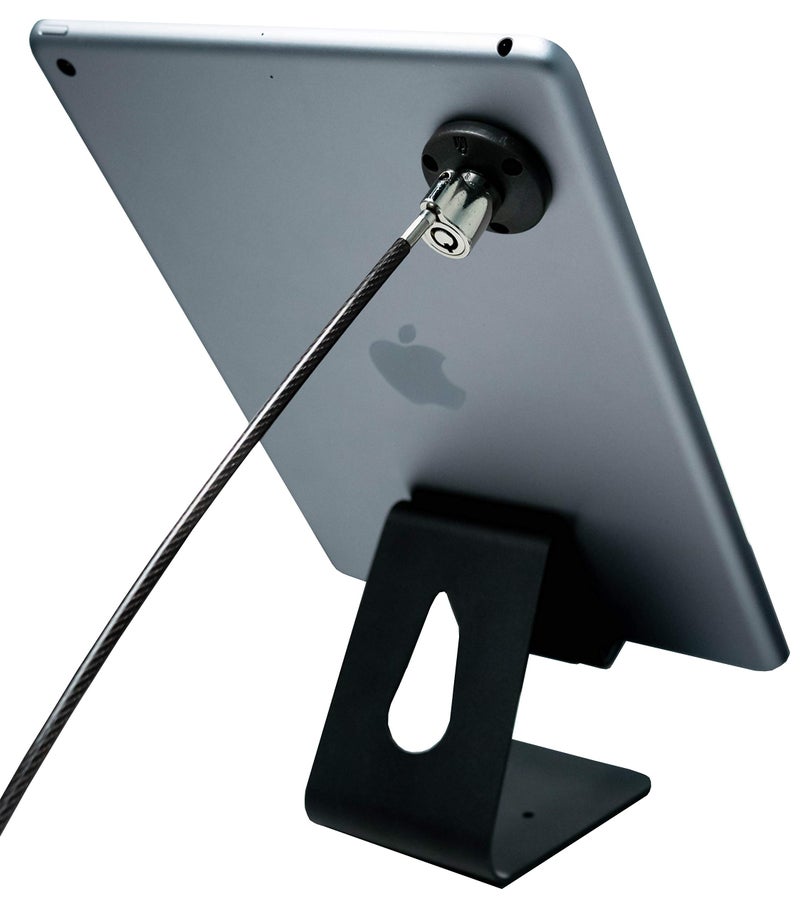 CTA Digital Security Desktop Stand - CTA Tablet Desktop Security Kit with Display Stand and Theft-Deterrent Cable, Scratch Resistant Base, and Compact Metal Security Plate for Tablets and Phones (PAD-TDSK) - Image 3