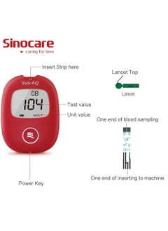 SINOCARE SINOCARE No-Code Adjustment Fully Automatic Blood Glucose Meter Diabetes Monitoring Blood Glucose Meter  - Image 2
