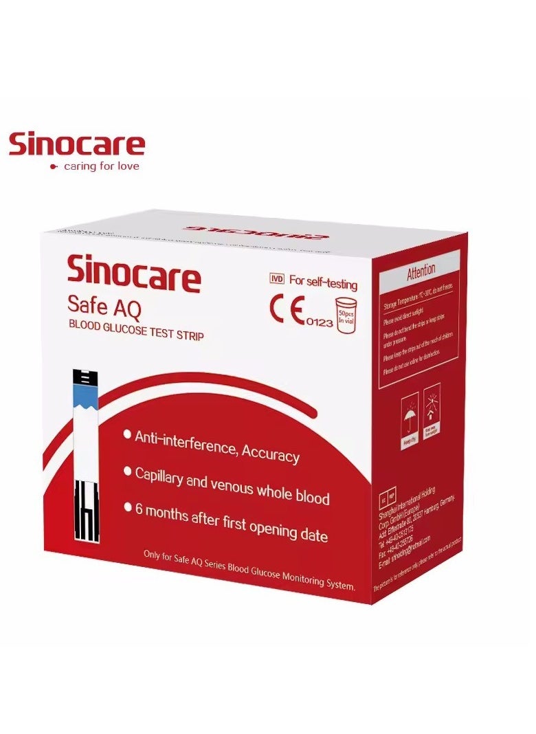 SINOCARE - SINOCARE No-Code Adjustment Fully Automatic Blood Glucose Meter Diabetes Monitoring Blood Glucose Meter - Image 1