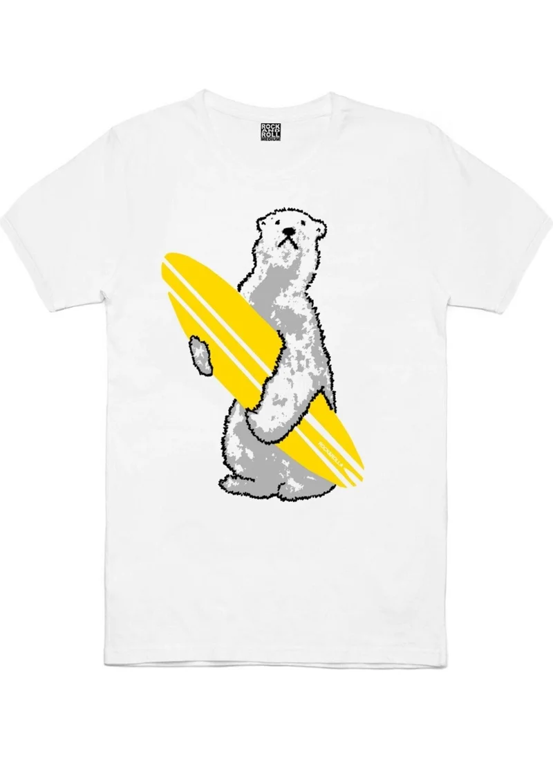 Rock&Roll Chicago Baket, Robot Bear, Polar Surf Men's 3-Piece Eco Pack T-Shirt
