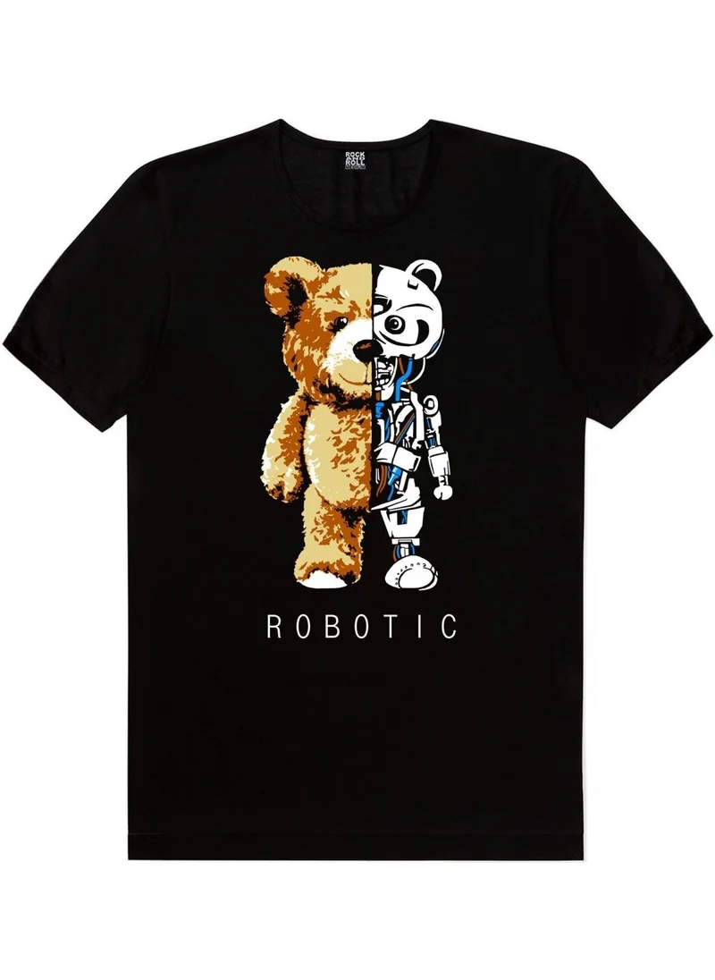 Rock&Roll Chicago Baket, Robot Bear, Polar Surf Men's 3-Piece Eco Pack T-Shirt