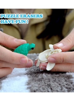 Y&D Erasers for Kids, Novelty Cute Pencil Mini Puzzle Rubber Boys, Girls, Students, Party Favors, Birthday Gift, Homework School Prize Rewards, Ocean Sea Animals  - Image 5
