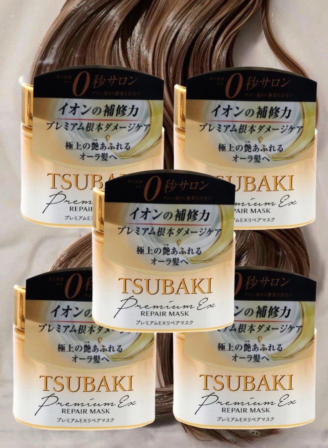 تسوكابي 5 قطع قناع الشعر تسوباكي بريميوم إكس ريبير من شيسيدو 180جرام - Image 1