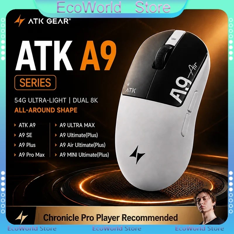 ATK A9 Series Gaming Mouse, A9 SE, A9 Plus, A9 Pro Max, A9 Ultra Max, A9 Ultimate, A9 Air Ultimate, A9 Mini - Image 2