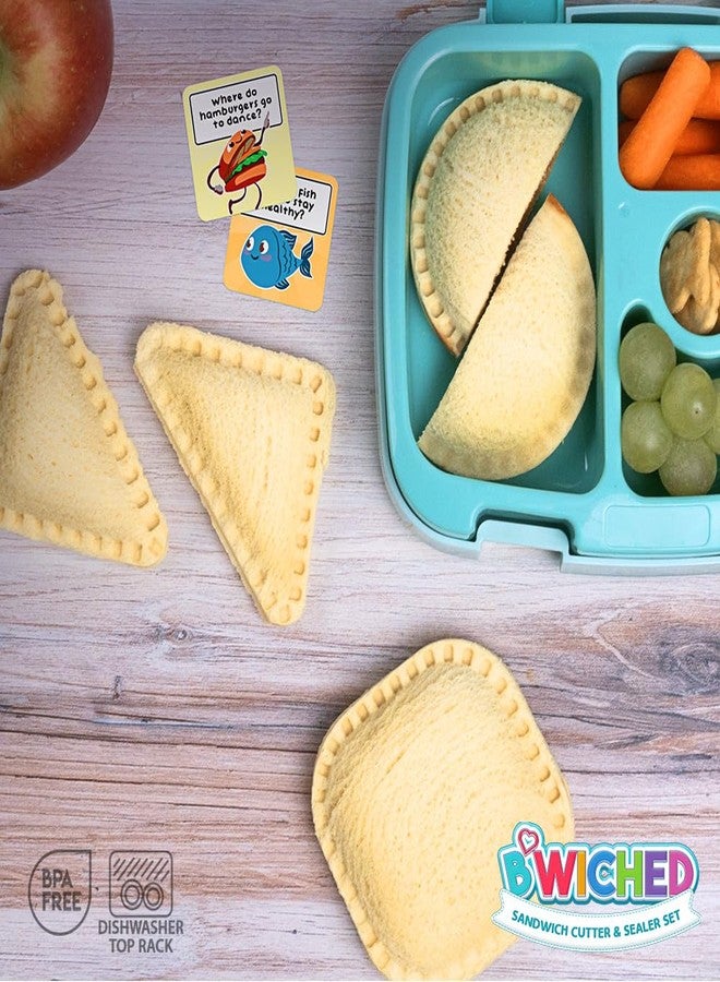 Savoychef Sandwich Cutter and Sealer - Crustless Sandwich Maker - Cut and Seal - Lunch Box and Bento Box - Boys, Girls, Kids Lunch - Sandwich Cutters for Kids - Triangle, Circle, Square - Image 5