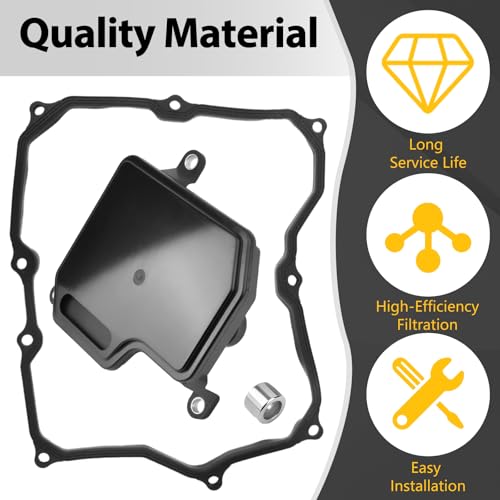 Treloxia Automatic Transmission Filter with Pan Gasket Fits for Audi Q3, Volkswagen Tiguan/Arteon/Atlas, Replace V105611, 0440407, 09P325429 - Image 4