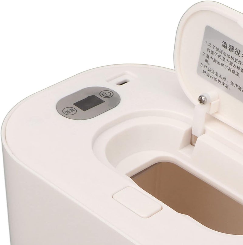 OUKA Baby Wipe Warmer, Baby Wet Wipes Dispenser, Large Capacity LED Screen Portable Uniform Heating Adjustable Wet Wipe Warmer, Quick Heating System, Wipes Warmer for Babies Baby - Image 5