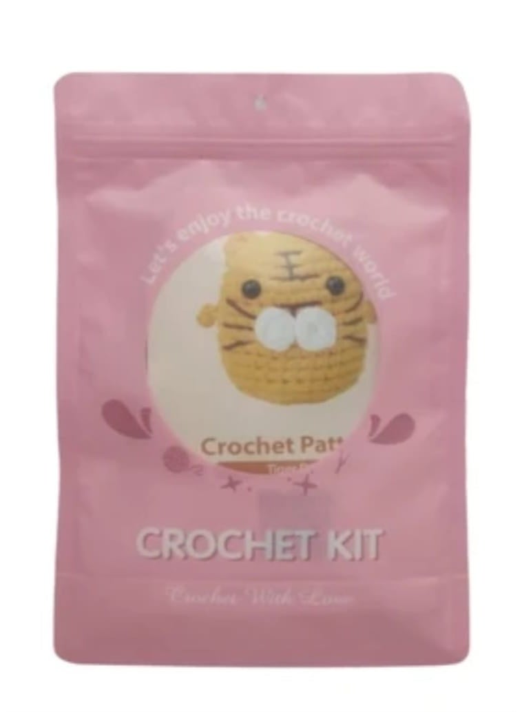 Crochet Kit, Orange Sunny The Tiger, DIY Craft Set with Yarn, Hook, Stuffing, Complete Beginner Friendly, for Kids & Adults, Great Fun Activity, Nice Gifting Idea - Image 4