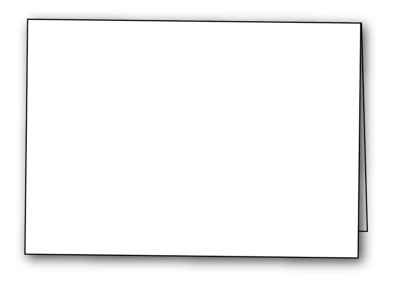 Desktop Publishing Supplies Heavyweight Blank Small Note Cards for Card Making - 50 Pack - A1 Size 3 3/8" x 4 7/8" - Bright White Scored Folded Greeting Cardstock, Thank You, RSVP, and Notecards - Image 1