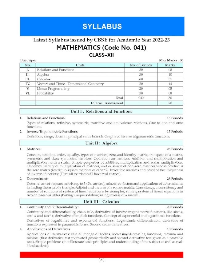 null - Oswaal CBSE Question Bank Class 12 Mathematics Book based on Latest Board Sample Paper released on 16th Sep 2022 (For 2023 Exam) - Image 1