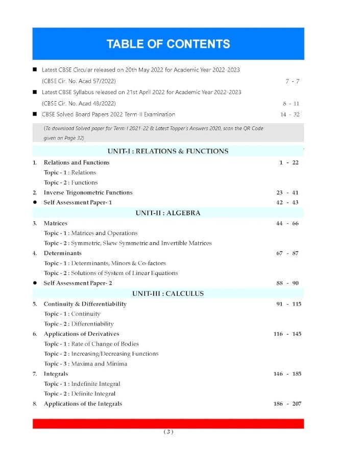null - Oswaal CBSE Question Bank Class 12 Mathematics Book based on Latest Board Sample Paper released on 16th Sep 2022 (For 2023 Exam) - Image 1