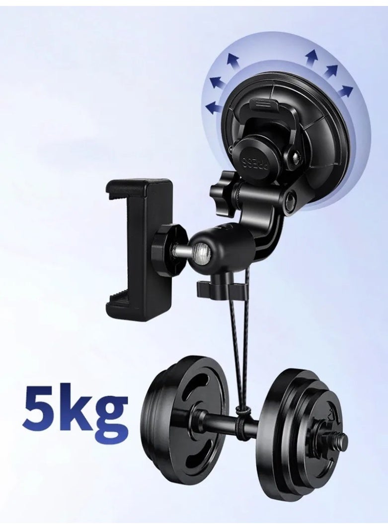 Car Phone Mount with Strong Suction Cup & 360° Adjustable Arm Car Phone Holder Phone Holder Stand for All Phones  - Image 3