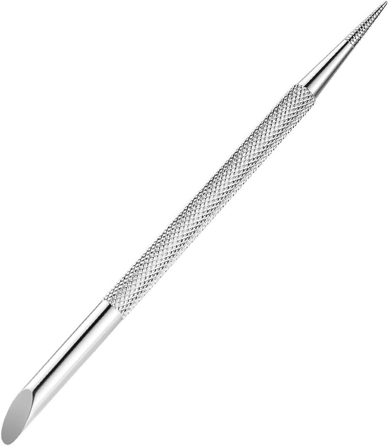 Repousse-cuticules en acier inoxydable - Outil professionnel de soin des ongles - Stylo à pointiller - Image 1