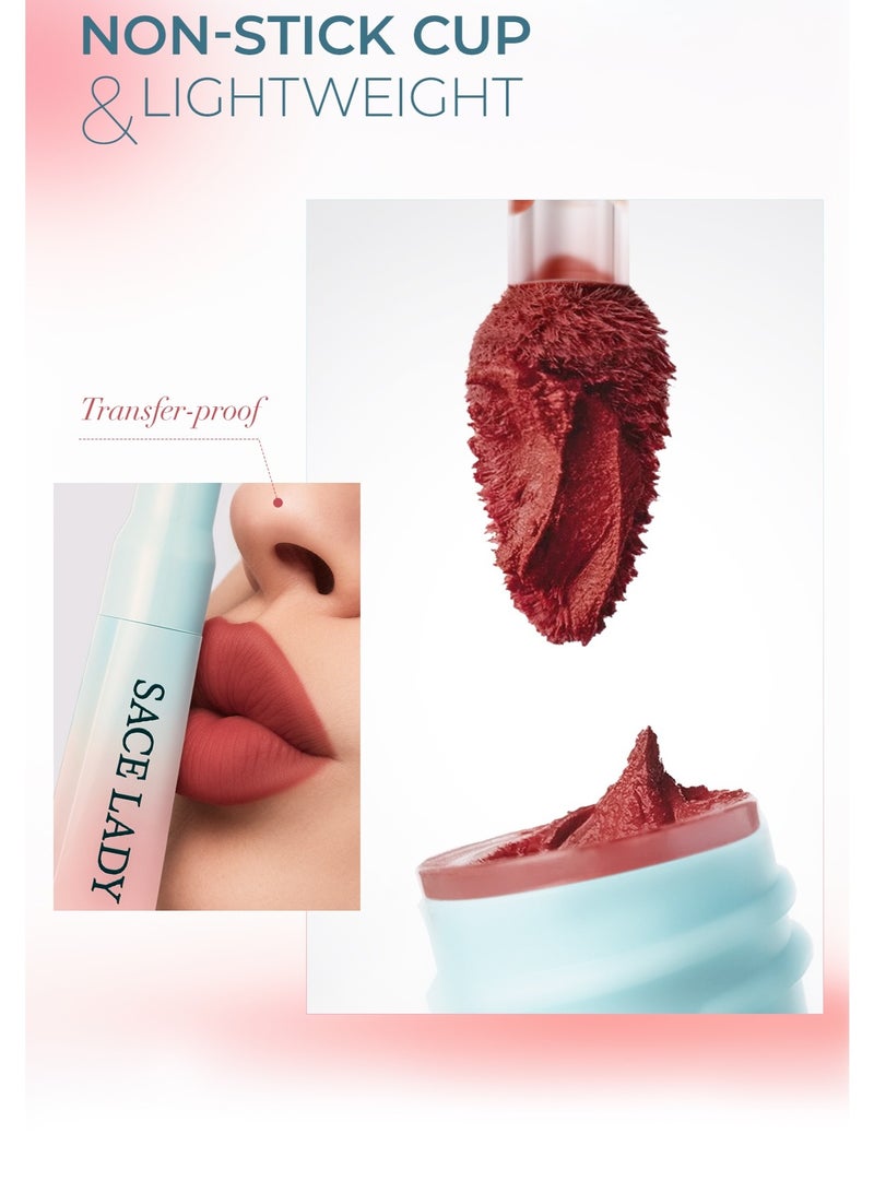 SACE LADY 2-in-1 Lip Cream Booster – 02 Peach Haze – Lip Liner + Soft Matte Lip Cream Duo - Image 4