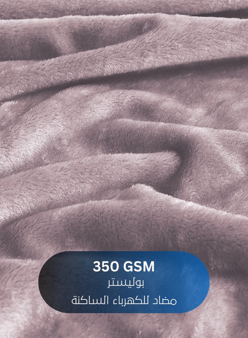 Master Home Textile Lightweight Velvet Blanket, Mora Series, 350GSM, Double Size 260 x 240 cm, Extra Soft All Season Fleece Blanket, Bed And Sofa Blanket - Image 2