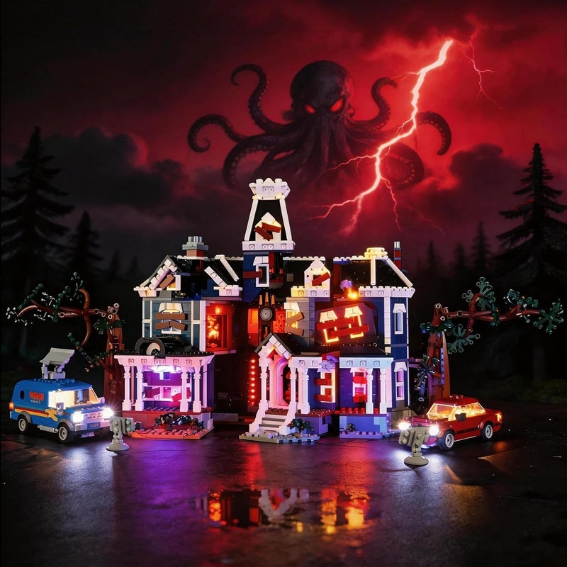 Vaodest LED Lighting Set Compatible with LEGO 11370 Stranger Things The Creel House, DIY Light Kit for 11370 Building Blocks Model, Easy Installation Lighting Accessories (Building Sets Not Included) - Image 1