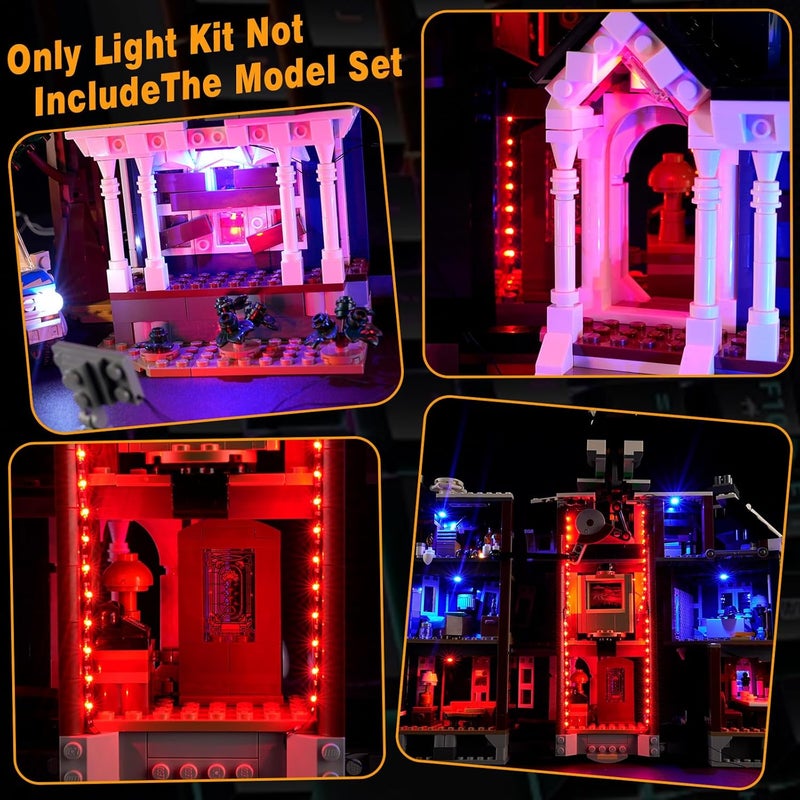 Vaodest LED Lighting Set Compatible with LEGO 11370 Stranger Things The Creel House, DIY Light Kit for 11370 Building Blocks Model, Easy Installation Lighting Accessories (Building Sets Not Included) - Image 2