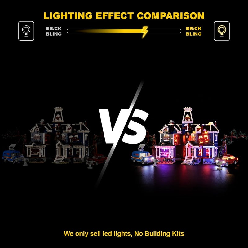 Vaodest LED Lighting Set Compatible with LEGO 11370 Stranger Things The Creel House, DIY Light Kit for 11370 Building Blocks Model, Easy Installation Lighting Accessories (Building Sets Not Included) - Image 4