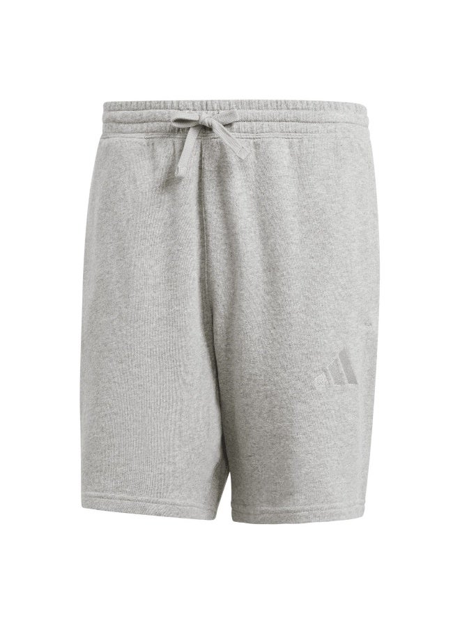 Adidas M A Szn Ft Sho Grey Training Shorts For Men XS  - Image 1