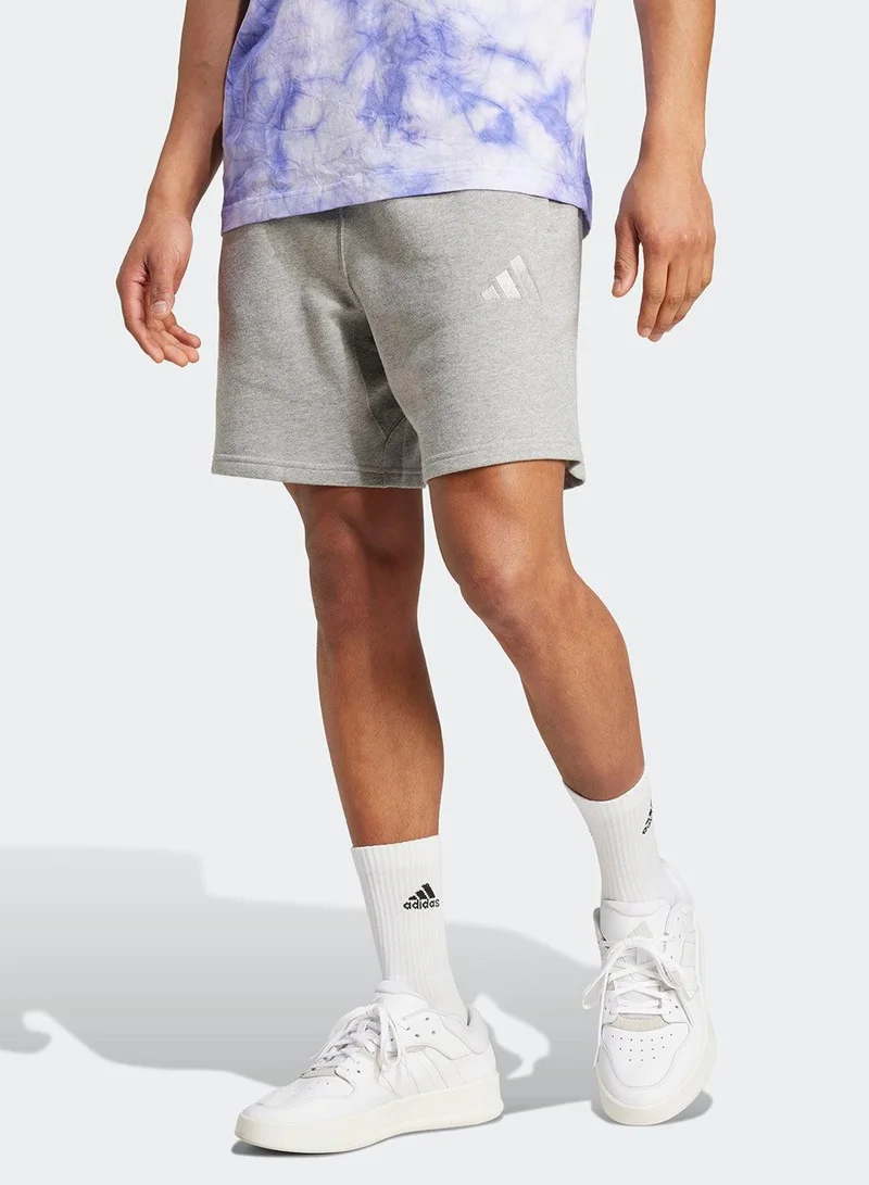 Adidas M A Szn Ft Sho Grey Training Shorts For Men XS