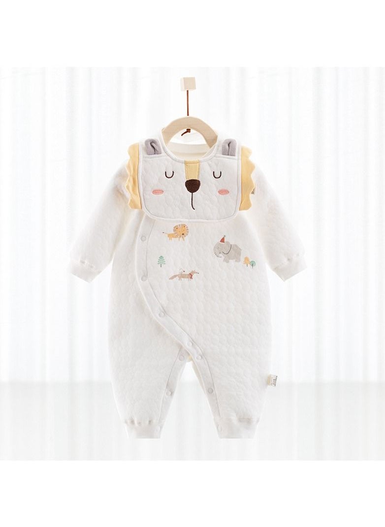 Loquat - Warm And Comfortable Jumpsuits For Babies And Toddlers  With Bib - Image 1