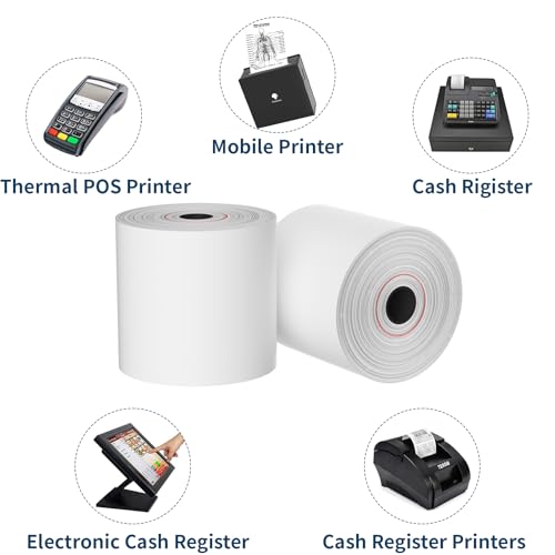 NefLaca (10 Rolls) NefLaca Thermal Receipt Paper 3 1/8 x 230, 10 Rolls Receipt Paper POS Register, BPA Free - Image 4