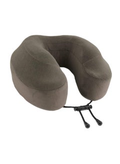 Ultra Soft Moisture Wicking Supportive Memory Foam Neck Pillow Grey 10 x 17 x 30 cm CB-TPCL3044