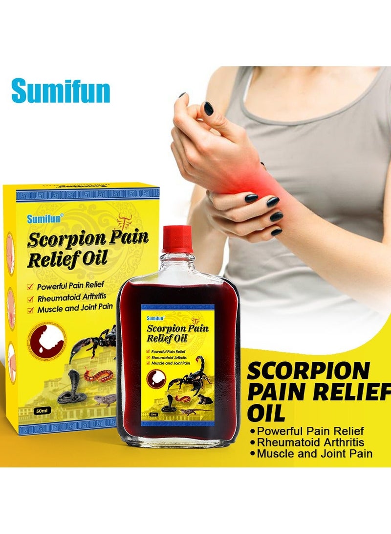 Sumifun Active Scorpion Oil, Effective Oil for Relaxing Neck, Shoulder, Waist, Leg and Trauma Muscles 50ml - Image 1