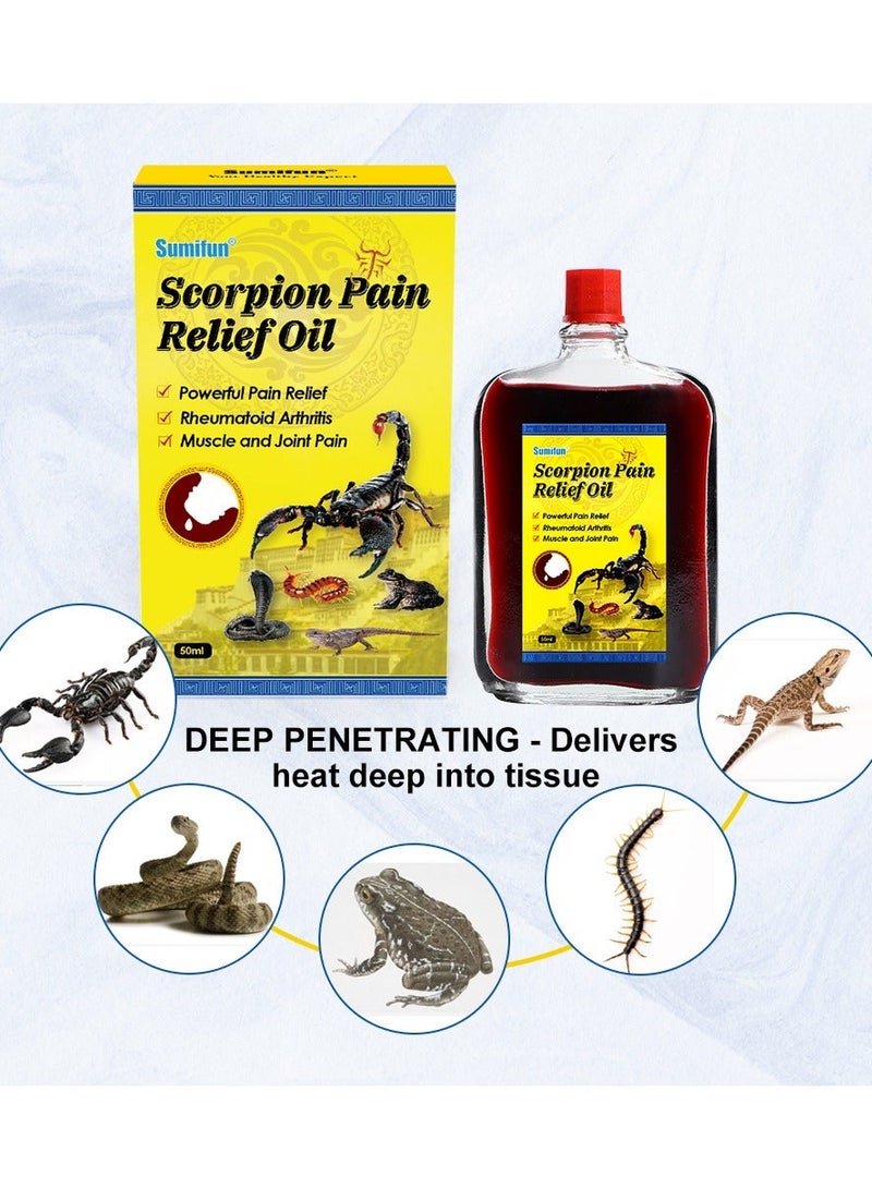 Sumifun Active Scorpion Oil, Effective Oil for Relaxing Neck, Shoulder, Waist, Leg and Trauma Muscles 50ml - Image 2