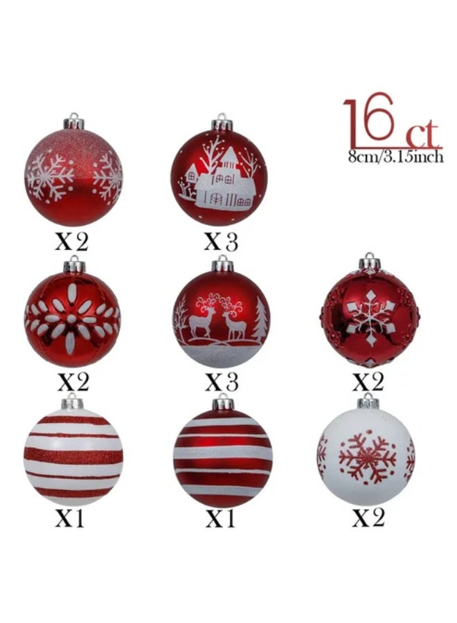 إيفا Christmas Red Baubles Set of 16 - Image 4