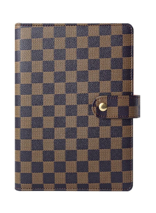 Loquat A5 Designed Ring Binder Notebook Brown/Black - Image 1