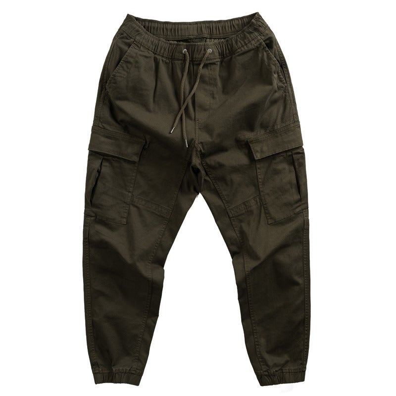 Work Pants Men'S Wear-Resistant Loose Labor Protection Tooling Pants Electric Welding Auto Repair Large Pocket Work Clothes Pants - Image 1