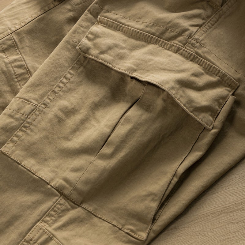 Work Pants Men'S Wear-Resistant Loose Labor Protection Tooling Pants Electric Welding Auto Repair Large Pocket Work Clothes Pants - Image 5