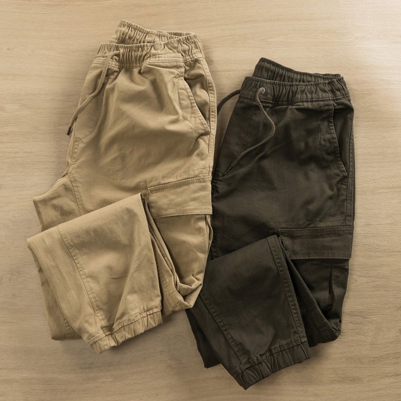 Work Pants Men'S Wear-Resistant Loose Labor Protection Tooling Pants Electric Welding Auto Repair Large Pocket Work Clothes Pants - Image 3