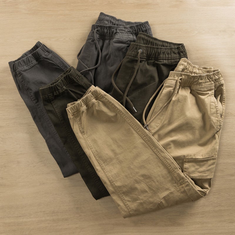 Work Pants Men'S Wear-Resistant Loose Labor Protection Tooling Pants Electric Welding Auto Repair Large Pocket Work Clothes Pants - Image 4