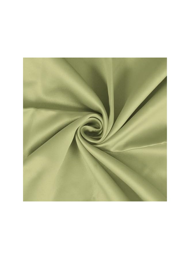 Green Tiger ستارة باب طويلة 275 سم من الحرير الصناعي الفاخر بنمط سادة 100% حجب للضوء، لون أخضر فاتح، عبوة من 1 - Image 4