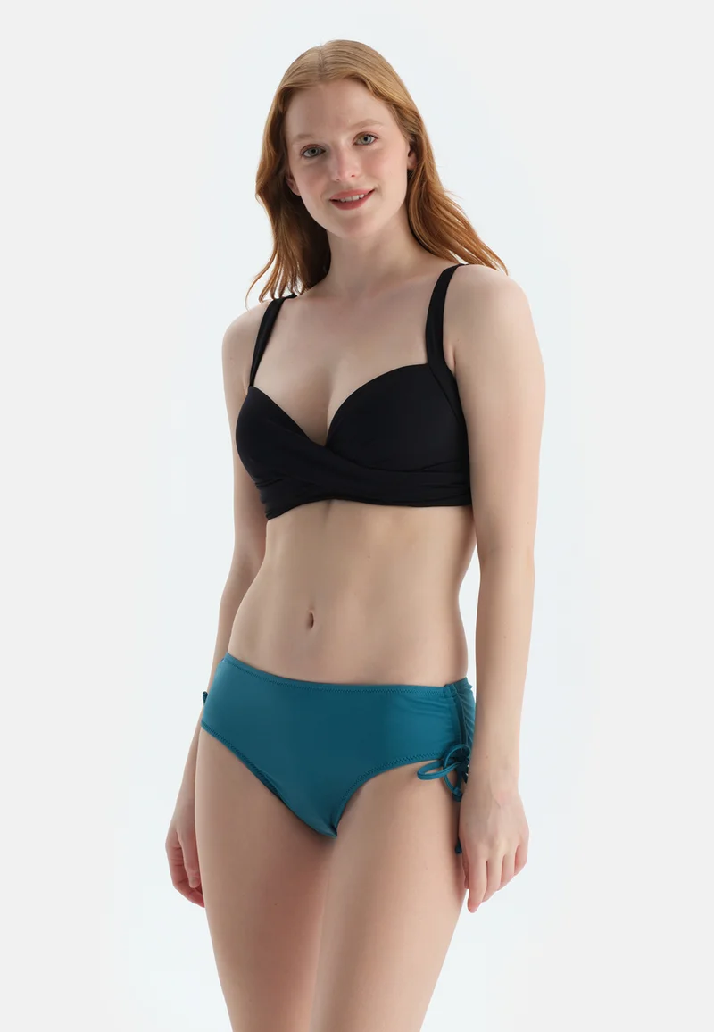 dagi High Rise Blue Bikini Bottom